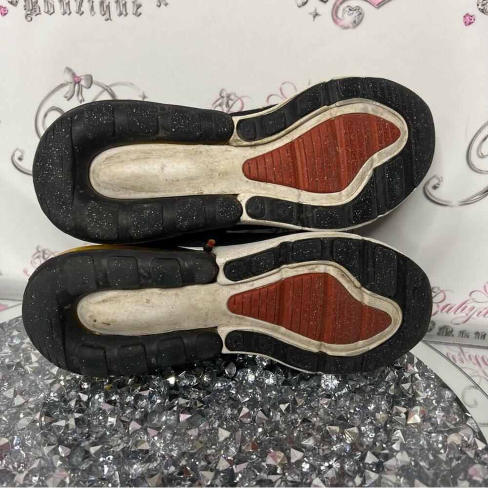 NIKE AIR MAX 270 ESS "COSMIC CLAY" (GS) (DQ0968 001) TRAINERS black orange 🍊 - Picture 11 of 12